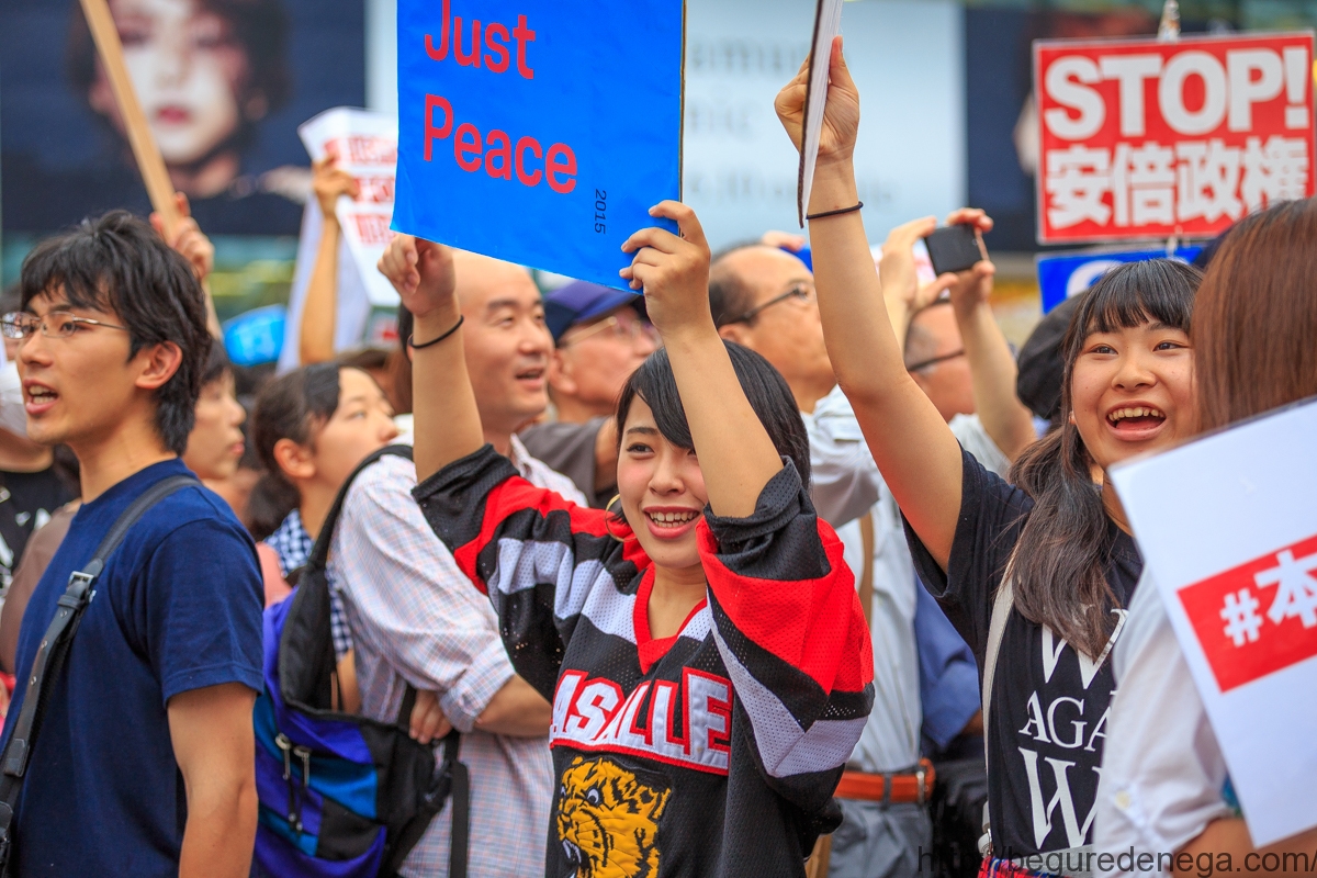 SEALDs『戦争法案に反対するハチ公前アピール街宣』を撮影しました